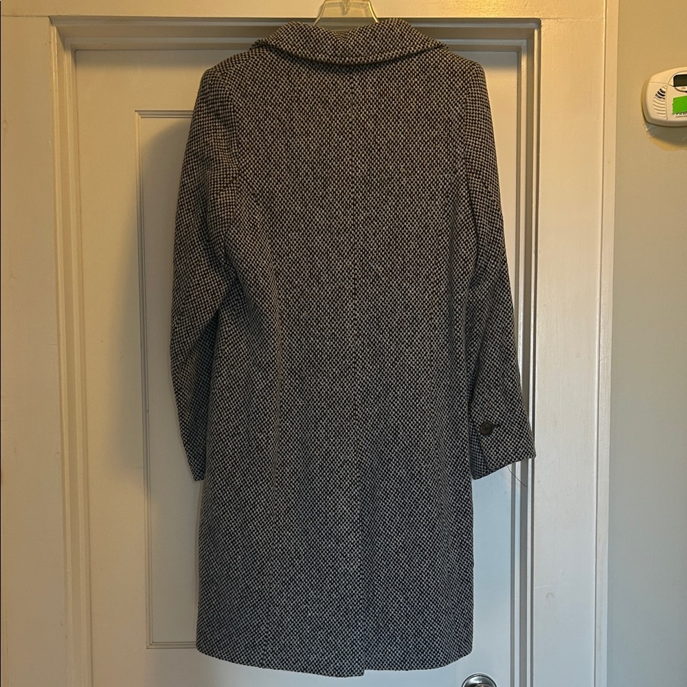 H&M Women's Light Blue & Brown Winter Coat - Size 12 - Picture 7 of 11
